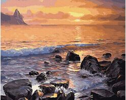 Waves at sunset 40cm*50cm (no frame)
