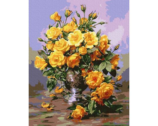 Yellow roses 40cm*50cm (no frame) paint by numbers