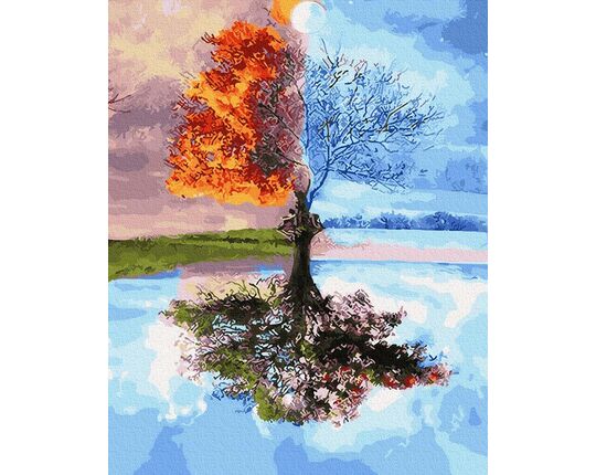 Four seasons 40cm*50cm (no frame) paint by numbers