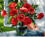 Bouquet of scarlet poppies 40cm*50cm (no frame) paint by numbers