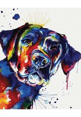 Colorful dog 40cm*50cm (no frame)