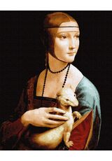 Lady with an Ermine. Leonardo da Vinci 40cm*50cm (no frame)