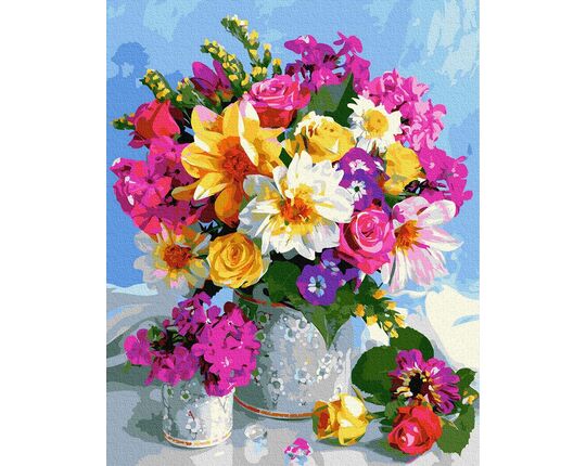 Colorful summer bouquet 40cm*50cm (no frame) paint by numbers