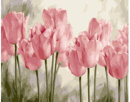 Pink tulips 40cm*50cm (no frame)