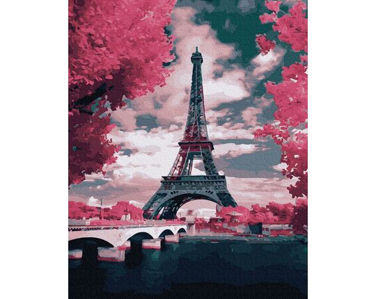 Shades of Love in Paris 40x50 cm paint by numbers
