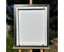 Picture frame with passe-partout for 40x50cm canvas white gold 7802 picture frames
