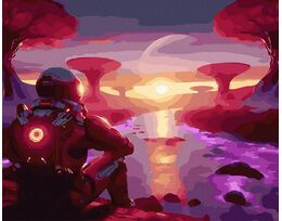 On Mars 40x50 cm