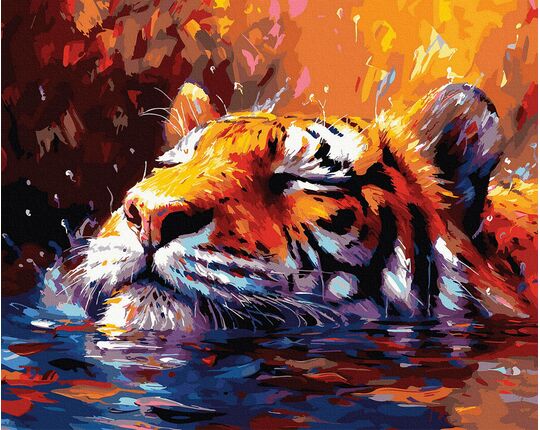 Immersed in his thoughts  40x50 cm paint by numbers