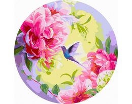 A natural masterpiece 40x40 cm on a round frame