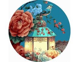 Light Oasis 40x40 cm on a round frame