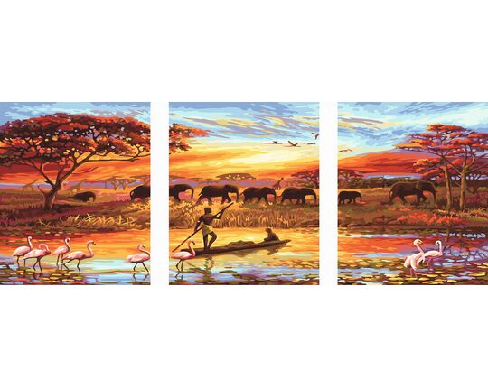 Treasure of Africa 50x120cm paint by numbers