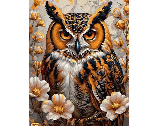 Golden Eyes of the Night 40x50 cm paint by numbers