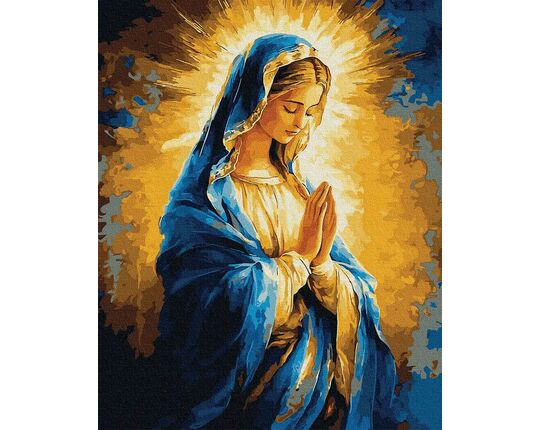 In the Arms of Heaven - gold 40x50 cm paint by numbers