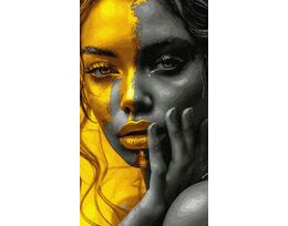 Golden Mist of Her Gaze 40x70 cm