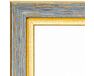 Picture frame for 40x50cm canvas light aged wood with gold 2004 picture frames