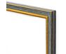 Picture frame for 40x50cm canvas light aged wood with gold 2004 picture frames