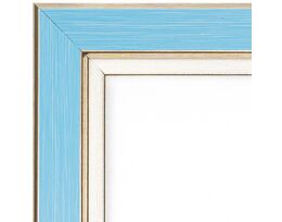 Picture frame for 40x50cm canvas Light blue wood with gold 2011