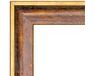 Picture frame for 40x50cm canvas walnut with gold 2042 picture frames