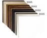 Picture frame for 40x50cm canvas walnut with gold 2042 picture frames