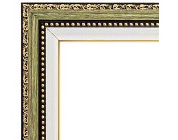 Picture frame for 40x50cm canvas pistachio with gold 2455