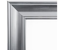 Picture frame for 40x50cm canvas glossy silver 3032