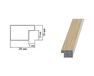 Picture frame for 40x50cm canvas maple 1878 picture frames