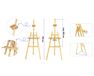 Wooden studio easel for Artist 175CM art accessories