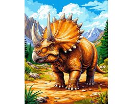 Triceratops from the Age of Giants 40x50 cm