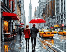 Cold New York, Warm Heart 40x50 cm