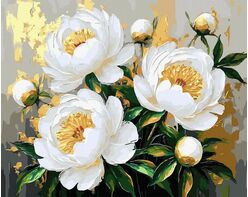 Flowers in the Light of Gold 40x50 cm