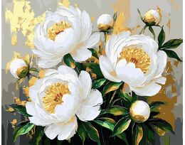 Flowers in the Light of Gold 40x50 cm