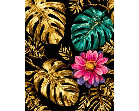 Golden Whisper of the Tropics 40x50 cm paint by numbers