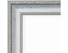 Aged light wood with silver Picture frame for 40x50cm 4596