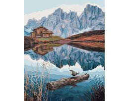 Quiet mountain lake 40x50 cm