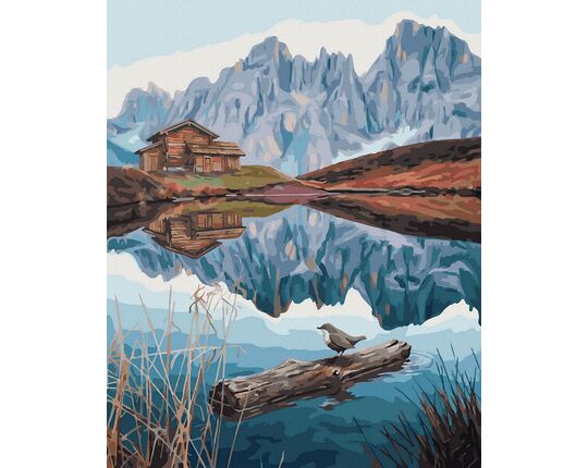 Quiet mountain lake 40x50 cm paint by numbers