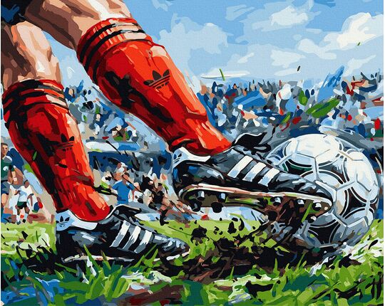 The winning shot 40x50 cm paint by numbers