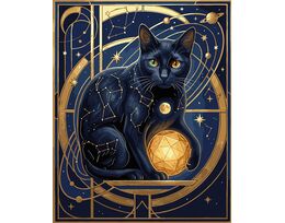 Fluffy guardian of the night 40x50 cm
