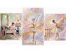 Subtlety and grace Triptych 70x120 cm paint by numbers