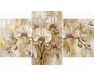 Delicate orchid flowers Triptych 70x120 cm paint by numbers