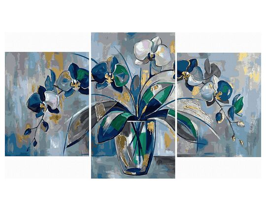 Orchids on the table 70x120 cm paint by numbers