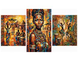 Sunny African vibes Triptych 70x120 cm