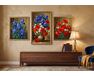 Irises, poppies and daisies Triptych 70x120 cm paint by numbers