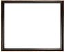 Picture frame for 30x40cm canvas aged dark wood with gold 5067 picture frames