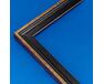 Picture frame for 30x40cm canvas aged dark wood with gold 5067 picture frames