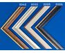 Picture frame for 30x40cm canvas aged dark wood with gold 5067 picture frames