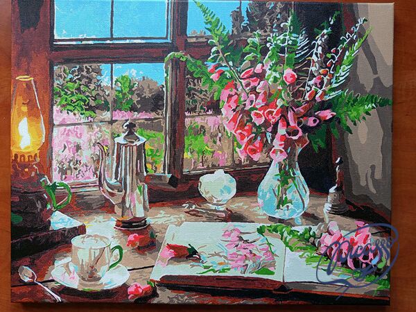 Garden view 40x50 cm