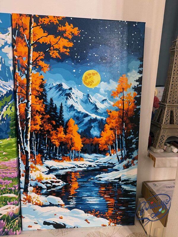 Flame of the Winter Night 40x70 cm