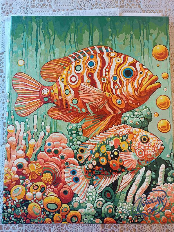 Fantasy aquarium 40x50 cm