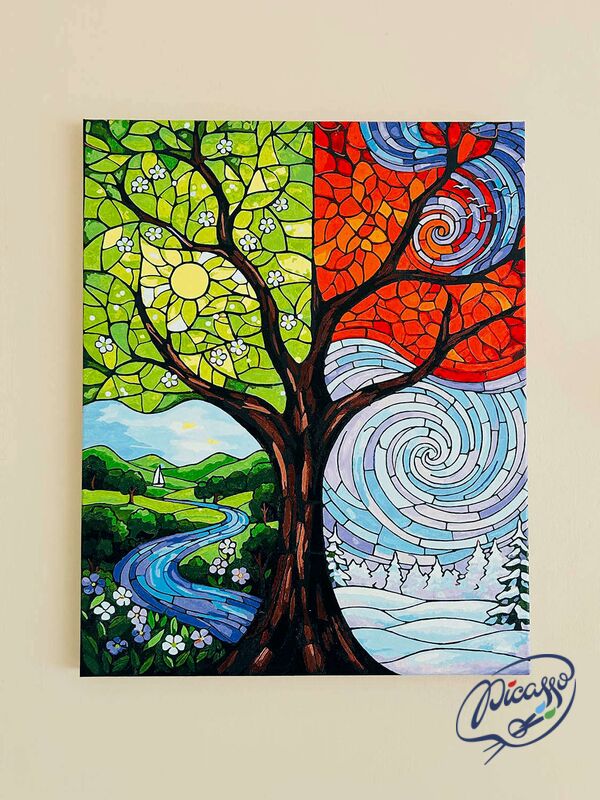 Division of Time 40x50 cm