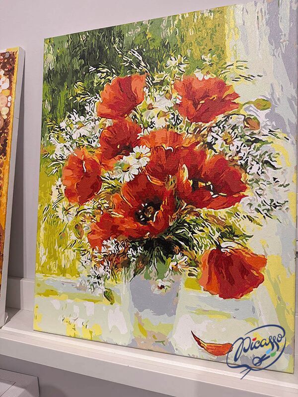 Poppies and daisies 40x50cm